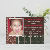 サッカーバースデーパーティーイベントフォト招待状 招待状 (スタンド正面)