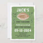 サッカーバースデーパーティーイベント招待状 招待状 (正面)