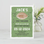 サッカーバースデーパーティーイベント招待状 招待状 (スタンド正面)