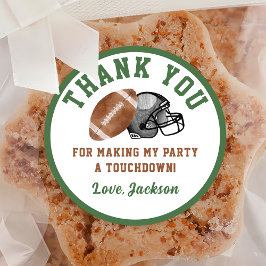 サッカーバースデーパーティークラシックのラウンドステッカー ラウンドシール