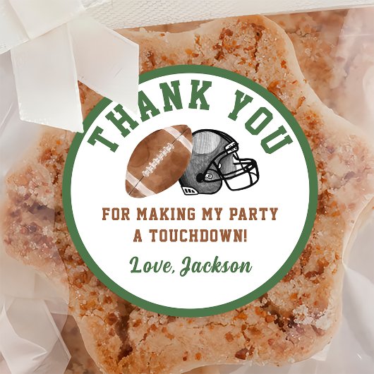 サッカーバースデーパーティークラシックのラウンドステッカー ラウンドシール