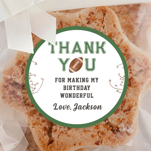 サッカーバースデーパーティークラシックのラウンドステッカー ラウンドシール