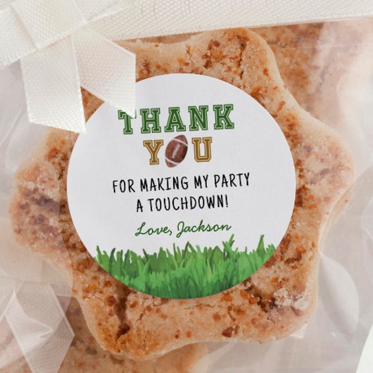 サッカーバースデーパーティークラシックのラウンドステッカー ラウンドシール