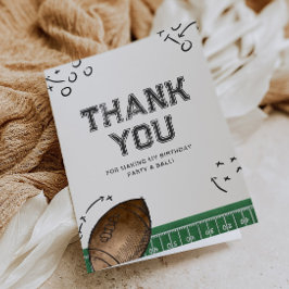 サッカーバースデーパーティーサンキューカード サンキューカード