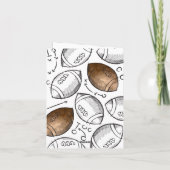 サッカーバースデーパーティーサンキューカード サンキューカード (裏面)