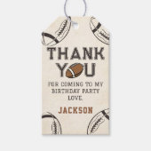 サッカーバースデーパーティーサンキューギフトラベル ギフトタグ (正面)