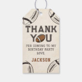 サッカーバースデーパーティーサンキューギフトラベル ギフトタグ (裏面)