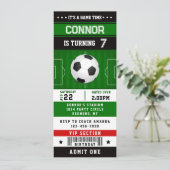 サッカーバースデーパーティーチケット招待状 招待状 (スタンド正面)