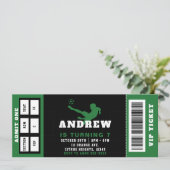 サッカーバースデーパーティーチケット招待状 招待状 (スタンド正面)