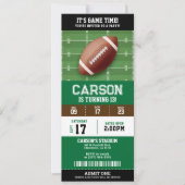 サッカーバースデーパーティーチケット 招待状 (正面)