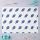 サッカーバースデーパーティーブルーホワイト 薄葉紙 (クラフト)