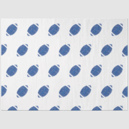 サッカーバースデーパーティーブルーホワイト 薄葉紙