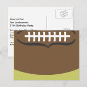 サッカーバースデーパーティーポストカード招待状 インビテーションポストカード (正面/裏面)