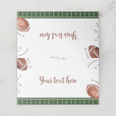 サッカーバースデーパーティー座席表 プレイスカード (外部開封)