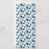 サッカーバースデーパーティー招待チケットの切れ端 招待状 (裏面)