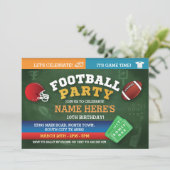 サッカーバースデーパーティー招待状スポーツ招待状 招待状 (スタンド正面)