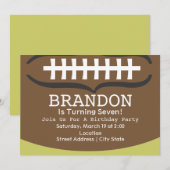 サッカーバースデーパーティー招待状 招待状 (正面/裏面)