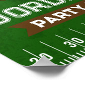 サッカーバースデーパーティー歓迎ポスター11x14 ポスター (角)