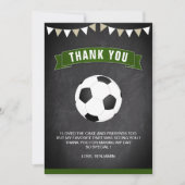 サッカーバースデーパーティー サンキューカード (正面)