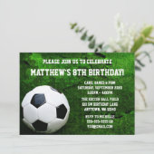 サッカーバースデーパーティー 招待状 (スタンド正面)