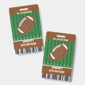 サッカーバースデーパーティーVIPパス バッジ (表裏)