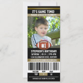 サッカーバースデーフォトテンプレート 招待状 (正面)