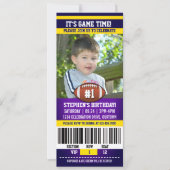 サッカーバースデーフォトテンプレート 招待状 (正面)