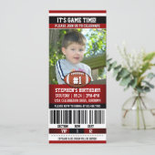 サッカーバースデーフォトテンプレート 招待状 (スタンド正面)