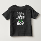 サッカーバースデーボーイTシャツ トドラーTシャツ (正面)