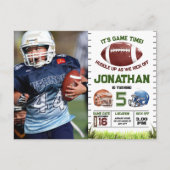 サッカーバースデー少年 ポストカード (正面)