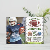 サッカーバースデー少年 招待状 (スタンド正面)