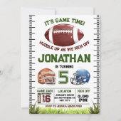 サッカーバースデー ボーイ 招待状 (正面)