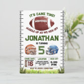 サッカーバースデー ボーイ 招待状 (スタンド正面)