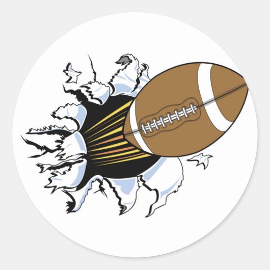 サッカーバーストTシャツとギフト ラウンドシール (正面)