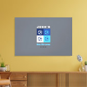 サッカーバーバルミツワーサインインボード キャンバスプリント (インサイチュ (リビング))