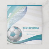 サッカーバーバルミツワーシーティングエスコートカード プレイスカード (外部開封)