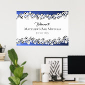 サッカーバー(ユダヤ教の)バル・ミツバーウェルカムサイン ポスター (ホームオフィス)