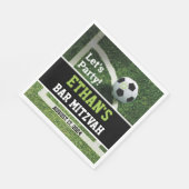 サッカーバー（ユダヤ教の）バル・ミツバーレッツパーティー! スタンダードランチョンナプキン (角)