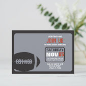 サッカーバー(ユダヤ教の)バル・ミツバー招待状パーティーカード 招待状 (スタンド正面)