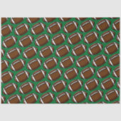 サッカーパターングリーンスポーツプレーヤーチームゲームファン 薄葉紙 (正面)