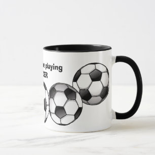 サッカーパターンコーヒーマグ マグカップ