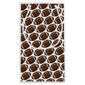 サッカーパターンスポーツチーム選手コーチファン スモールペーパーバッグ (裏面)