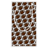 サッカーパターンスポーツチーム選手コーチファン スモールペーパーバッグ (正面)