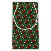 サッカーパターンスポーツプレーヤーチームゲームファンクラブ スモールペーパーバッグ (裏面)