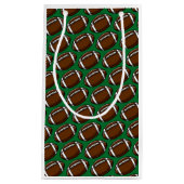 サッカーパターンスポーツプレーヤーチームゲームファンクラブ スモールペーパーバッグ (正面)