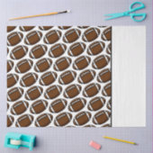 サッカーパターンホワイトスポーツプレーヤーチームゲームファン 薄葉紙 (クラフト)