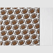 サッカーパターンホワイトスポーツプレーヤーチームゲームファン 薄葉紙 (正面)