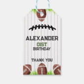 サッカーパターン誕生日 ギフトタグ (裏面)