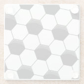 サッカーパターン ガラスコースター (裏面)