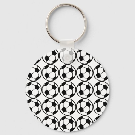 サッカーパターン キーホルダー (正面)
